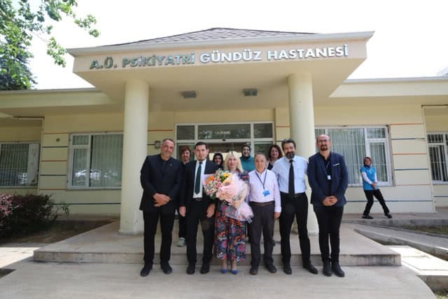 Rektör Özkan Tarım ve Sanatla Terapi Edilen Psikiyatri Hastalarını Ziyaret Etti