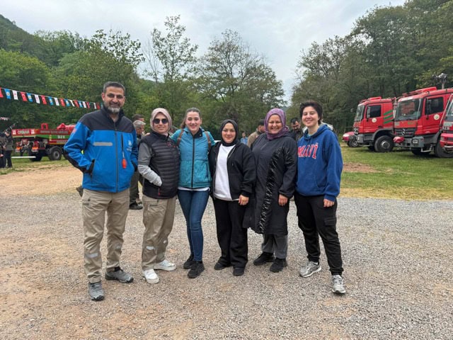 SUBÜ Arama Kurtarma Ekibi yangın tatbikatındaydı