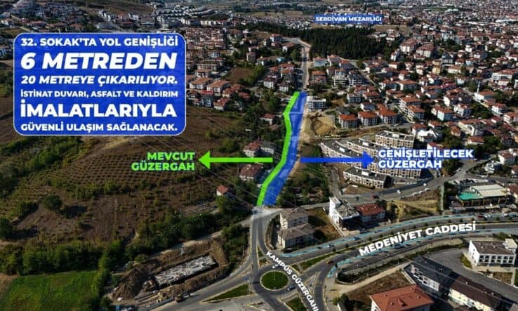 Serdivan ulaşımında alternatif bir güzergâh daha gün sayıyor